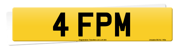 Registration number 4 FPM